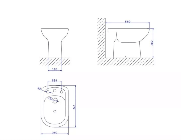 BIDE 3 AGUJEROS VOGUE PLUS BA.5.17