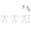 GRIFERIA BIDET BELFAST BRONCE VIEJO ROBINET