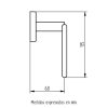 PORTAROLLO DE BAÑO BELFAST BRONCE VIEJO ROBINET