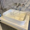 BACHA DE APOYO BAÑO BLANCO MATE RECTANGULAR 505X370X110 mm SELAH