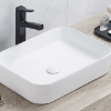 BACHA DE APOYO BAÑO BLANCO MATE RECTANGULAR 505X370X110 mm SELAH