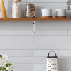 CERAMICA ESMALTADA VENETO PIU 7X28.5 - BLANCO BRILLANTE