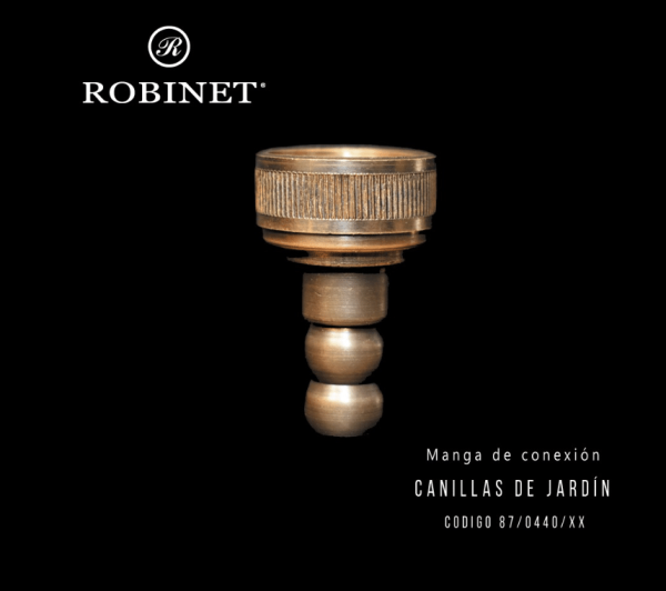 ROBINET CANILLA PEDESTAL DE JARDIN MARGARITA BRONCE VIEJO 87/0430/05 + MANGA