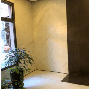 PISOS PORCELANATO SATINADO VENATO ORO 80X80 cm - colección mármoles - apto interior y exterior, pisos y paredes
